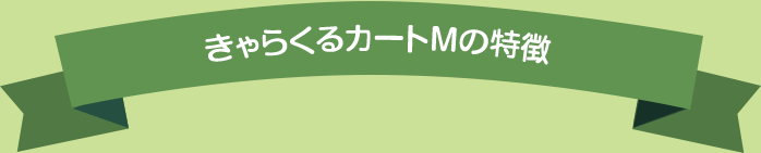 きゃらくるカートMの特徴